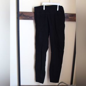 black cotton leggings